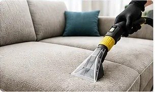 Limpieza de sofá y tapicerías con máquina de inyección-extracción