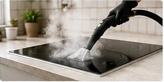 Limpieza con vapor de superficies del hogar